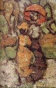 Maurice Prendergast Details of Central Park oil painting